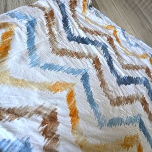 Posh peanut Chevron swaddle
